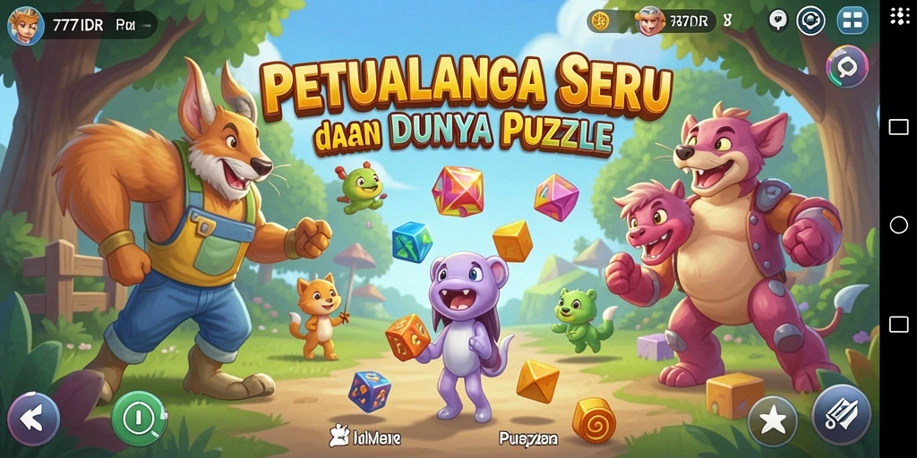 Tampilan gameplay 777IDR dengan berbagai teka-teki menarik.