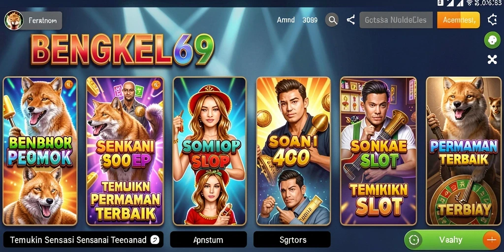 Screenshot BENGKEL69 menampilkan gameplay slot yang menarik dan memukau.