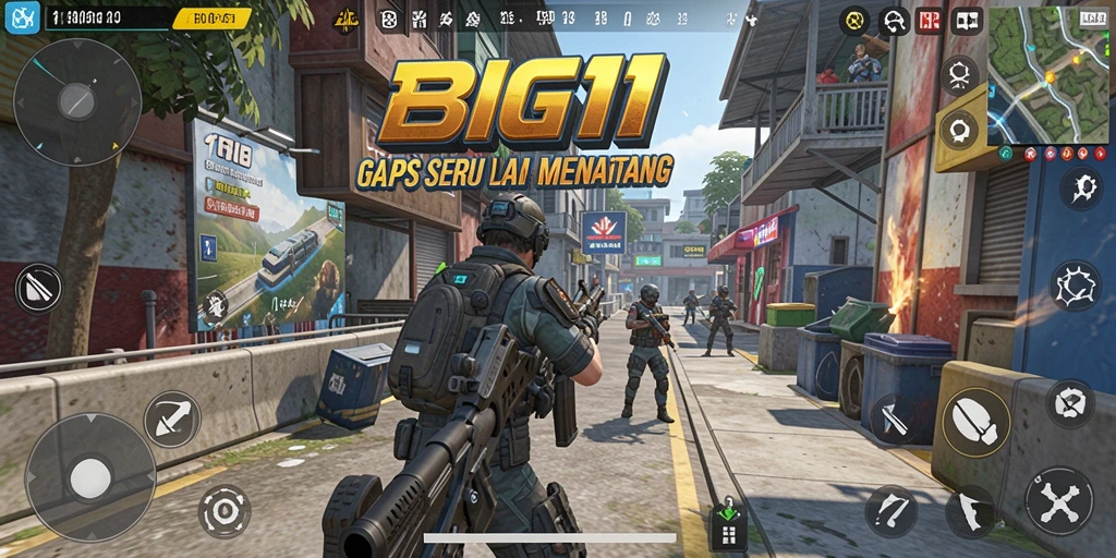 Tampilan aksi seru dalam game TPS BIG11 yang mendebarkan.