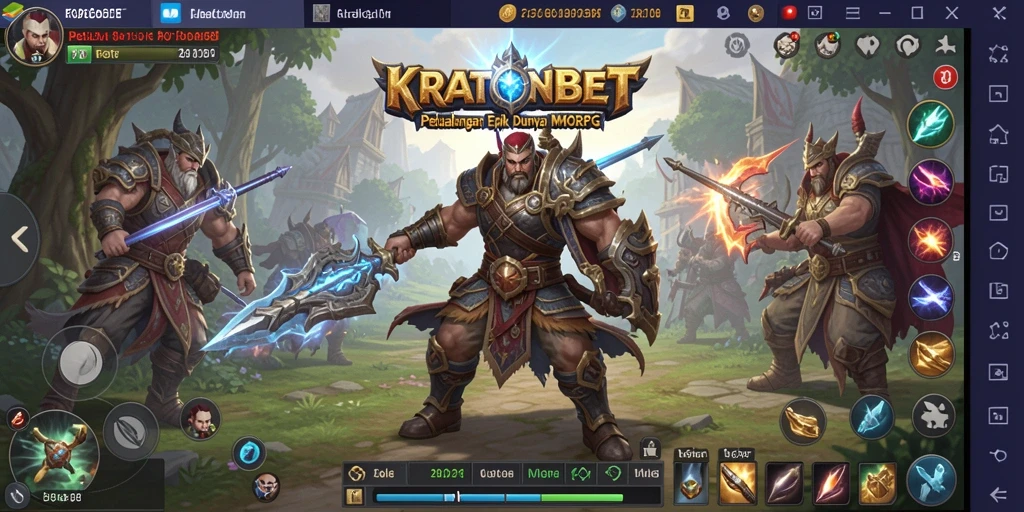 Tampilan gameplay seru dan penuh aksi di KRATONBET.