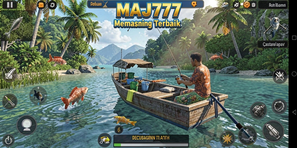 Tampilan gameplay memancing seru di MAJ777.