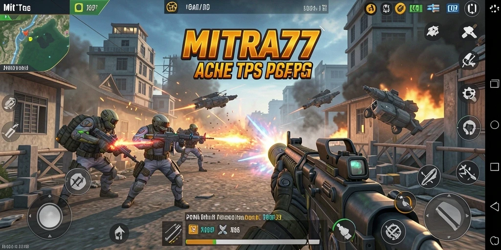 Tampilan gameplay seru dari MITRA77 dengan aksi mendebarkan.