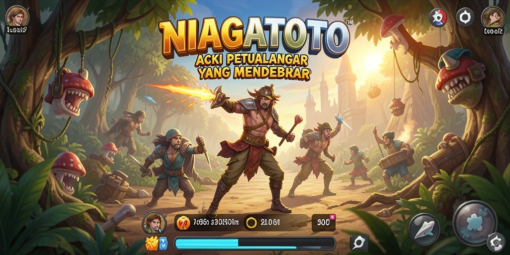 Screenshot menampilkan gameplay menegangkan di NIAGATOTO.