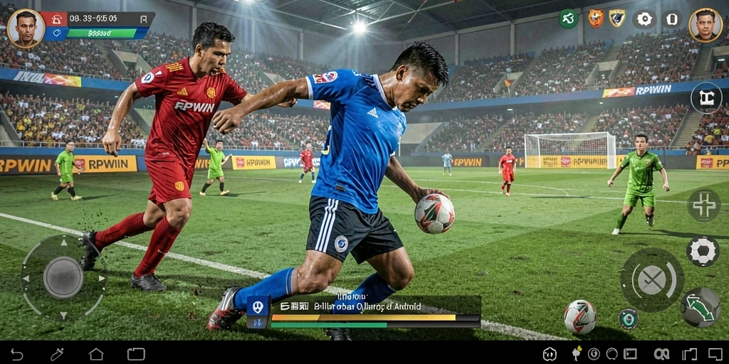 Tangkapan layar RPWIN menunjukkan aksi olahraga yang mendebarkan.