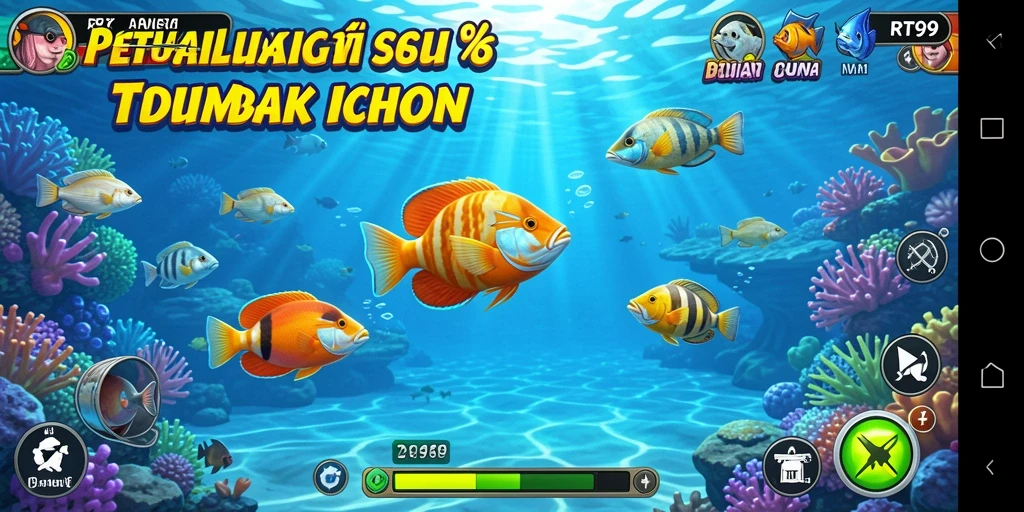 Gameplay Tembak Ikan yang seru dan penuh warna di RT99.